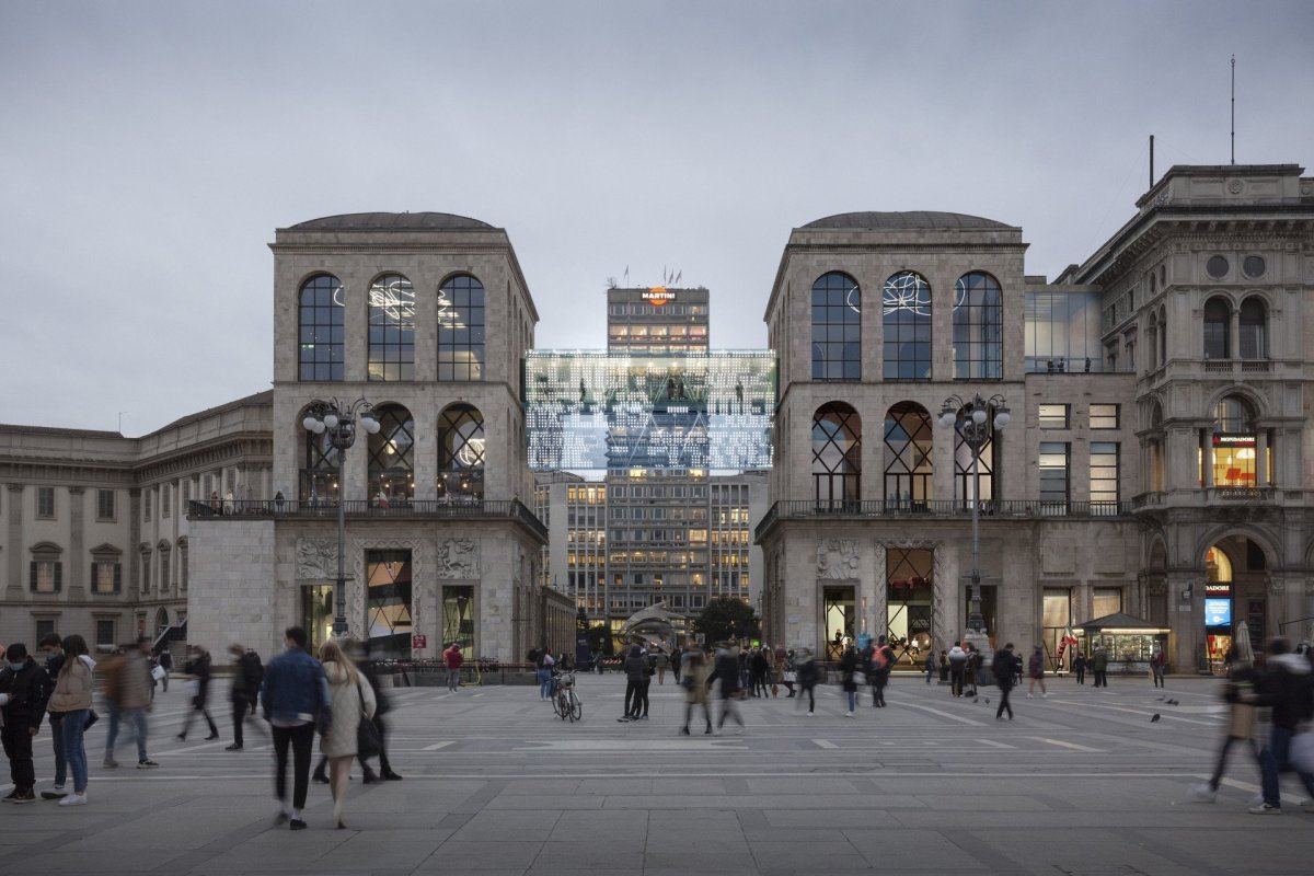 Návrh na rozšíření Muzea 20. století v historickém centru Milána