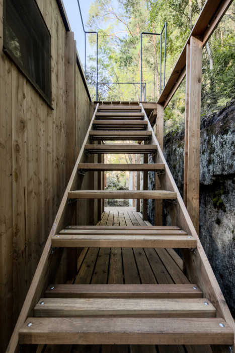 Plující sauna Lom od ateliéru Hra