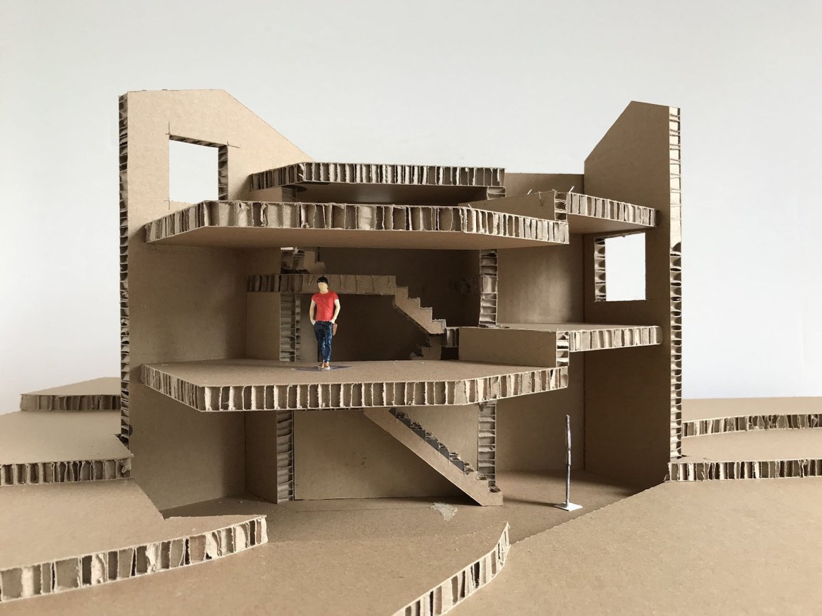 Model (Rodinný dům nedaleko Olomouce, studio Malý Chmel)