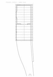 Dům se stodolou na Vysočině, půdorys stodoly, Machar & Teichman