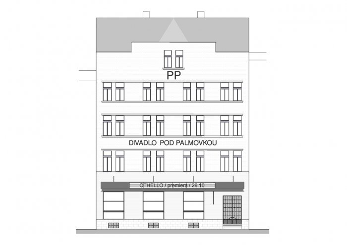 DDAANN, Divadlo Pod Palmovkou, pohled na fasádu – foto
