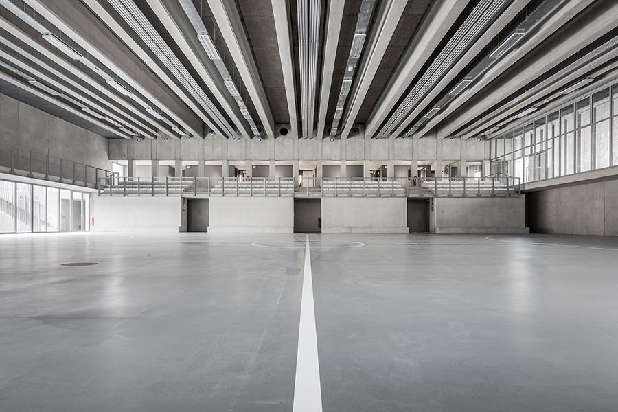 CAB ARCHITECTES, sportovní sál v Ariane, foto