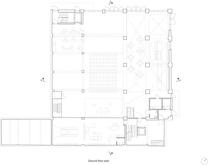 Mlýnica, půdorys přízemí, GutGut