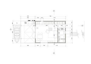 DDAANN, Hausbót, půdorys 1. NP – foto
