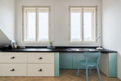 Pracovna (Rekonstrukce bytu na Vinohradech, Obliqo )