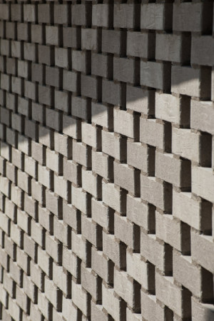 Detail fasády (Rekonstrukce bývalého pivovaru; Acronym collective studio)