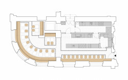 Bistro na Nové radnici, edit!, půdorys