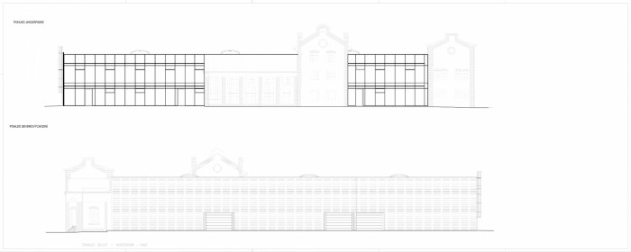 Areál Ponávka, Studio Acht / Václav Hlaváček, administrativa řezy pohledy