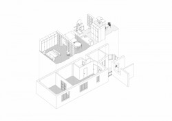 Byt H, Grau Architekti, axonometrie