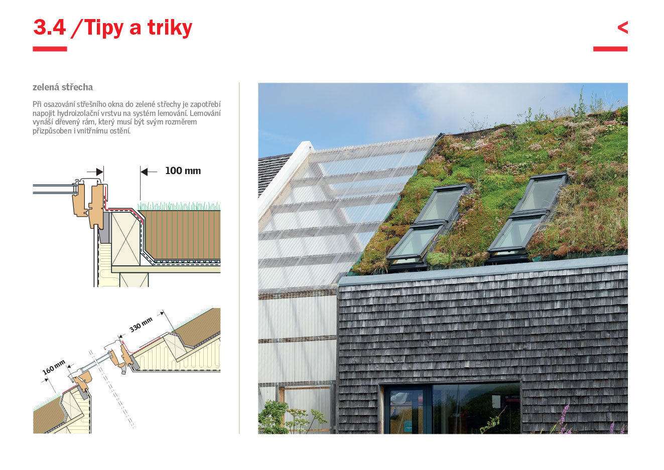 Velux - Design Guide - ilustrační ukázka z příručky.