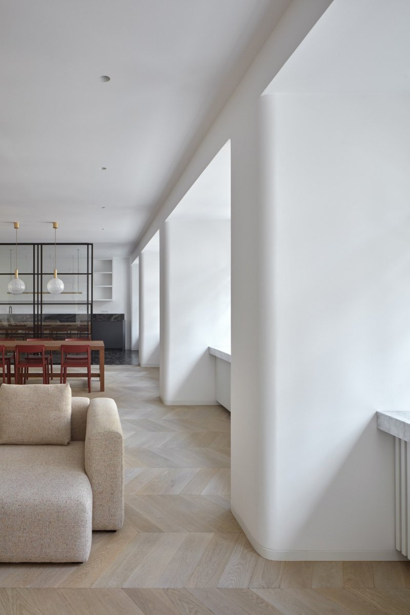 Rekonstrukce bytu na Starém Městě pražském od ateliéru Lenka Míková architekti