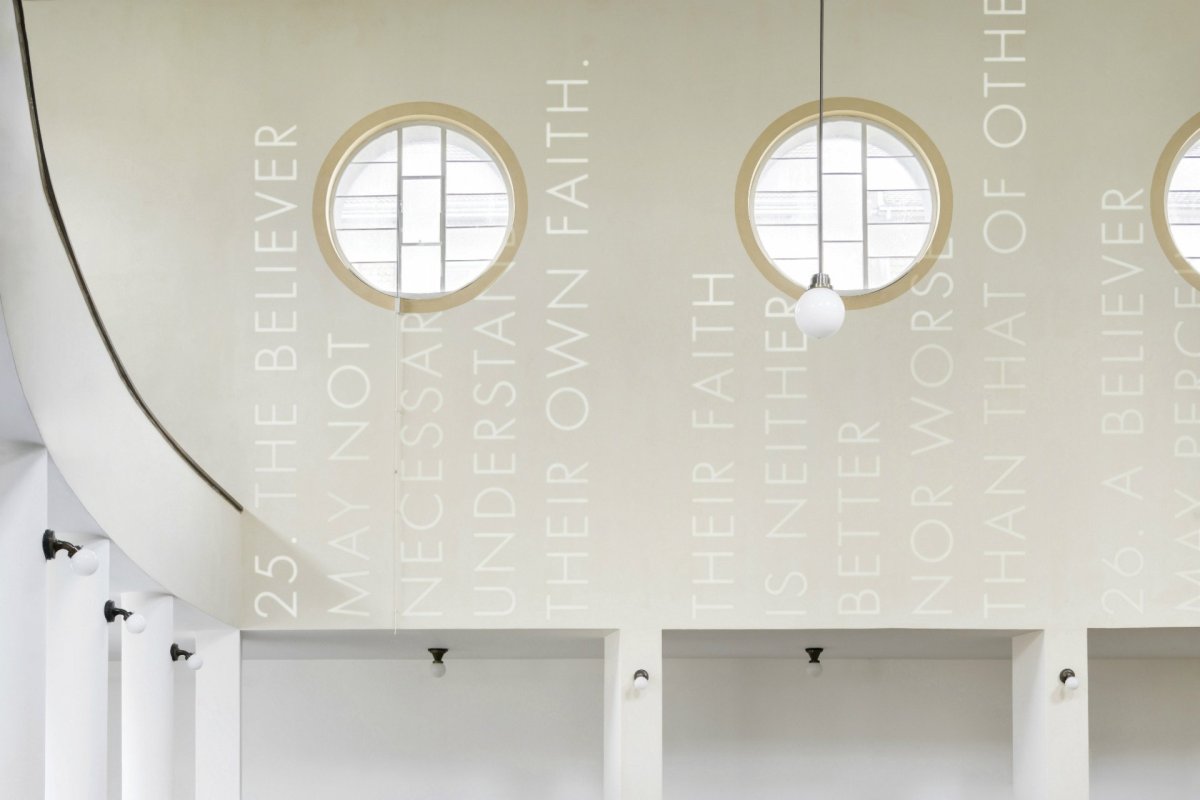 Instalace Věty po konceptuálním umění umělce Petra Duba. Foto: Studio Flusser