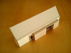 Dřevěný dům Lučatín, Jaro Krobot architekt, model