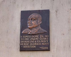 Nová pamětní deska Oldřicha Nového