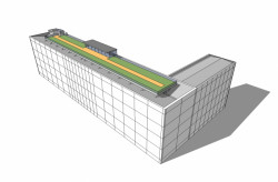 Střecha Národního zemědělského muzea, schéma střešní zahrady, Ateliér Kročák - Architekt