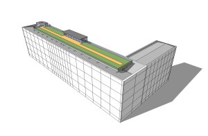 Střecha Národního zemědělského muzea, schéma střešní zahrady, Ateliér Kročák - Architekt