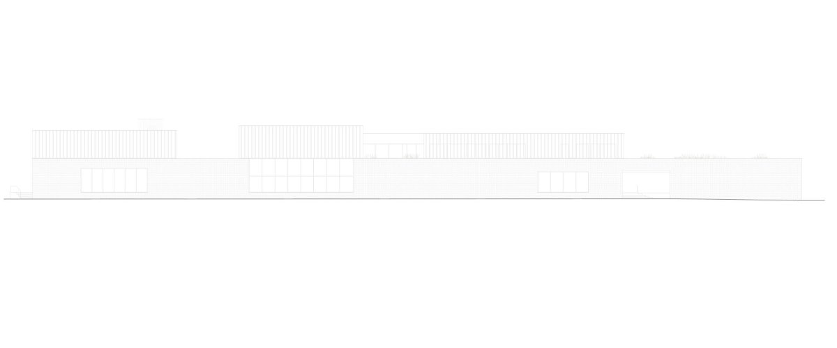 Aquavparku v Kyjově, SENAA architekti: Pohled východní