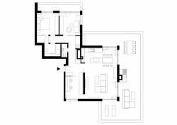 Byt pro technaře, Perspektiv / Ján Antal, Martin Stára, půdorys