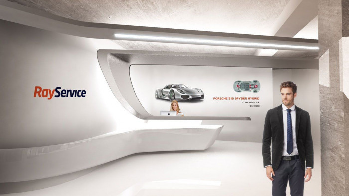 XTEND DESIGN, Kanceláře RayService v Ostravě, vizualice, recepce - foto