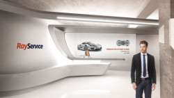 XTEND DESIGN, Kanceláře RayService v Ostravě, vizualice, recepce - foto