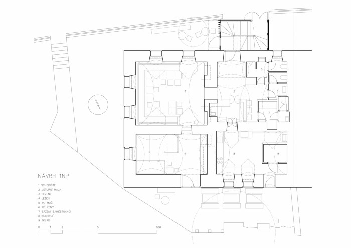 Půdorys 1 NP - stávající stav