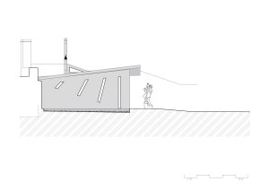 Pohled SZ (Kaple v Praze-Záběhlicích; JIRSA – ARCHITEKTI)