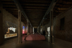 Pavilon Argentiny s názvem Siestarium. Zde si můžete odpočinout i vleže.