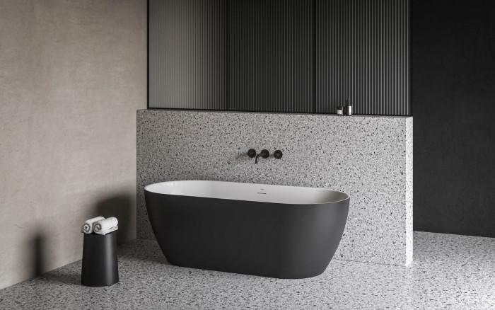 Volně stojící vana od Ravaku v černé