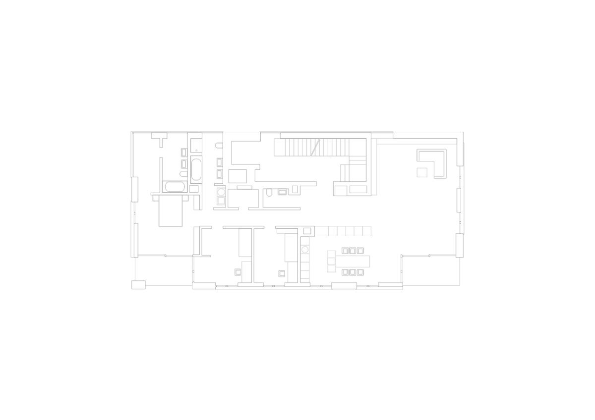 SCHINDLER SEKO ARCHITEKTI, Bytový soubor Triangle, půdorys 3. NP – foto