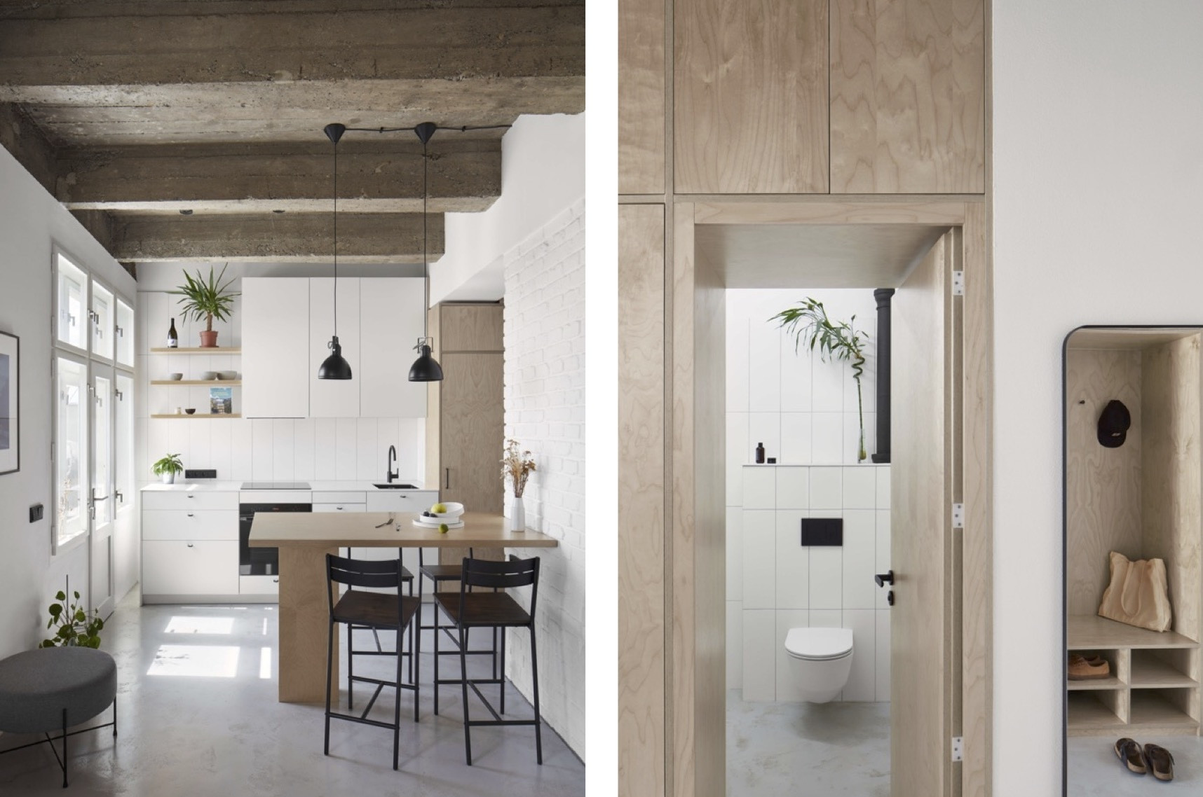 Architekti se rozhodli zbourat veškeré nenosné příčky. 