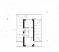 RD ve Zličíně, půdorys 2NP, Rusina Frei