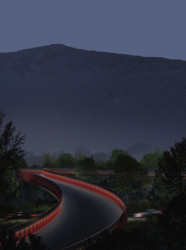 Lávka pro pěší v bulharské Sofii od studia Boele