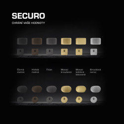 Bezpečnostní kování MPK SECURO propojuje minimalistický design s vysokou ochranou.
