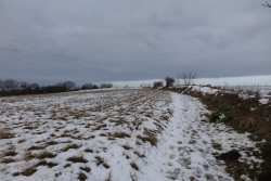 Zákres nové vyhlídky v Nebušicích.