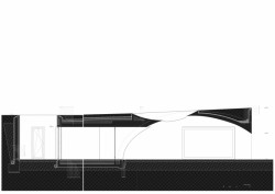 Dům u portugalského městečka Monsaraz, Aires Mateus, řez