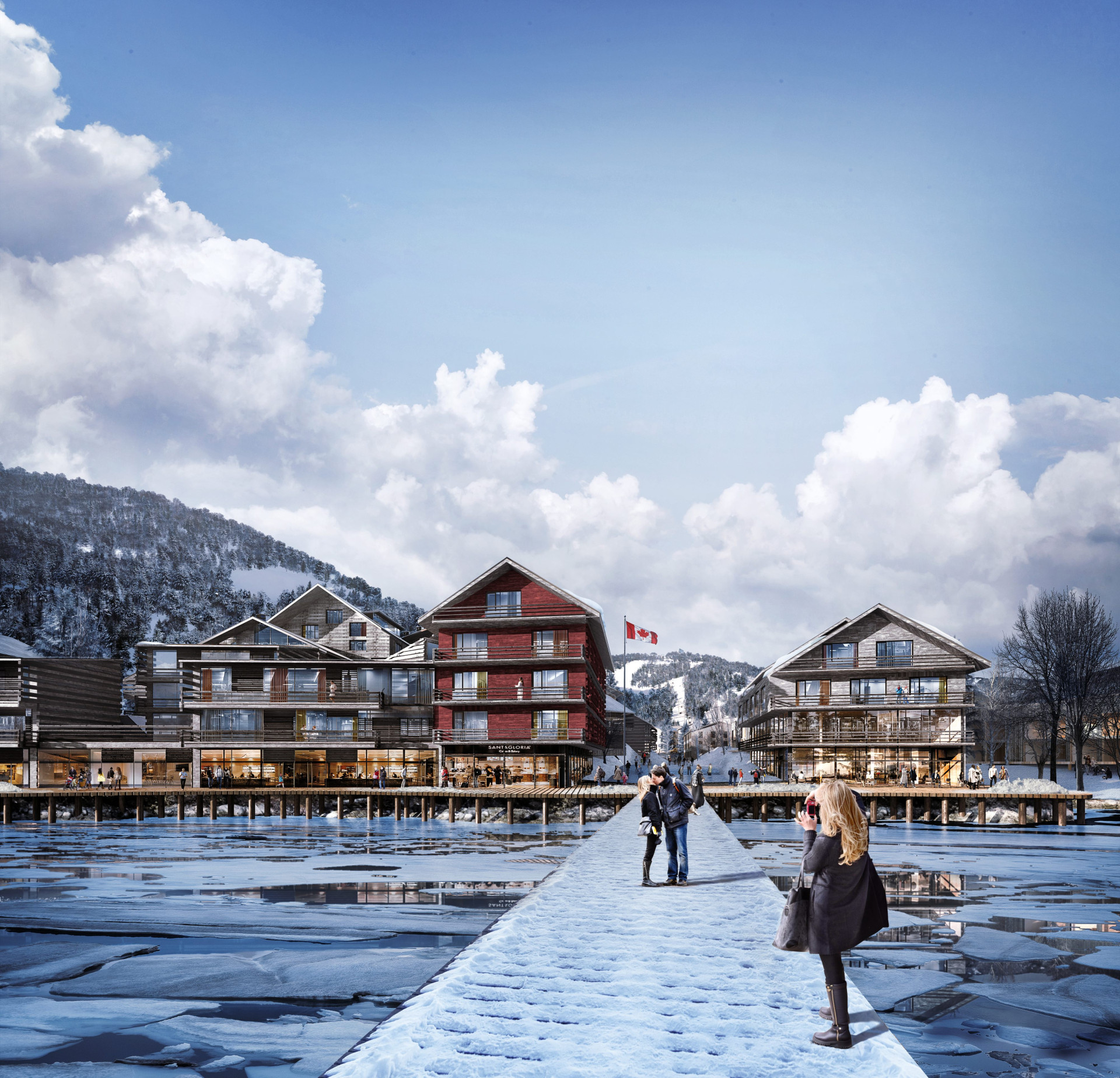 Čeští architekti A8000 navrhli celoroční turistické středisko v Novém Skotsku