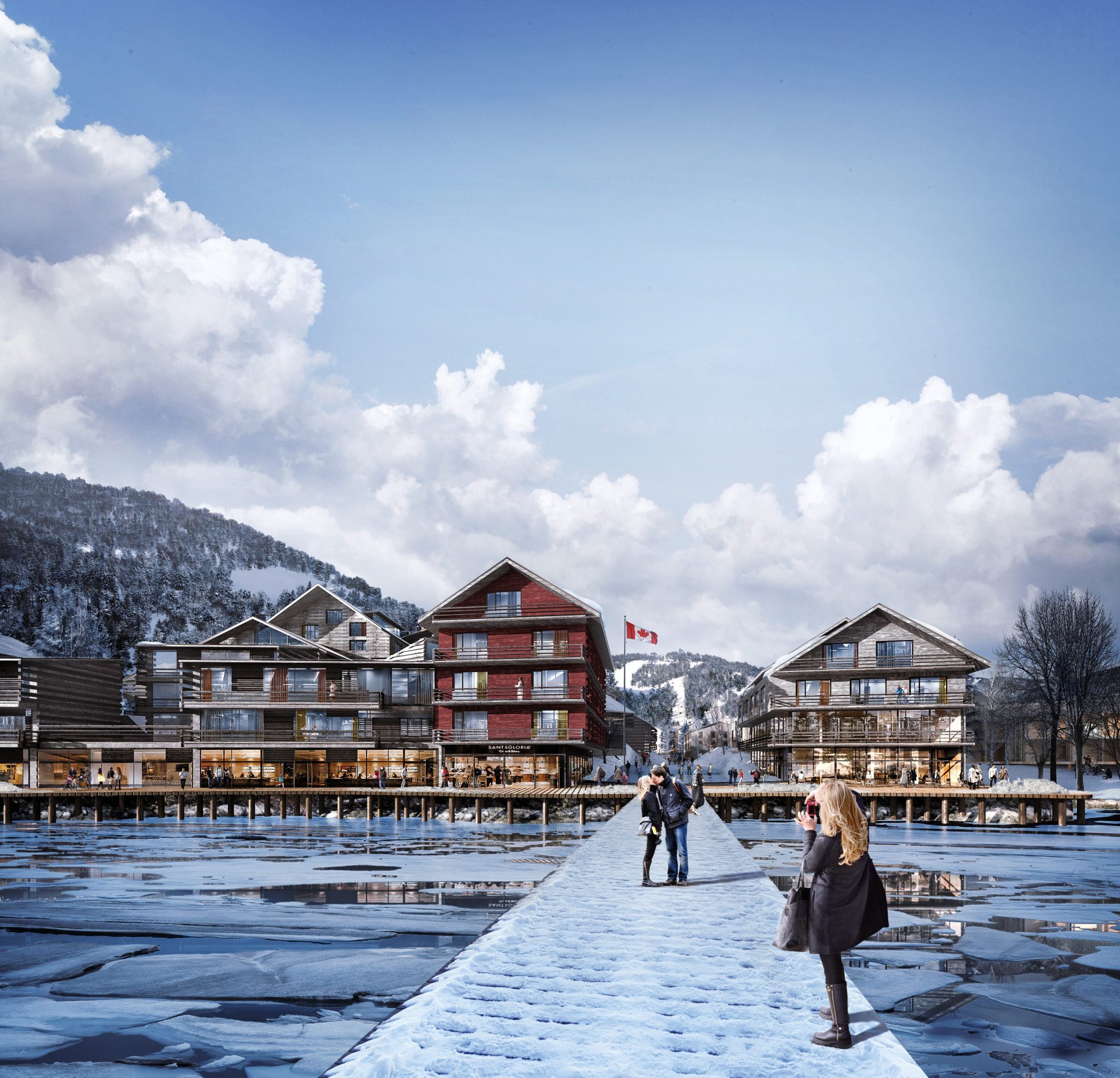 Čeští architekti A8000 navrhli celoroční turistické středisko v Novém Skotsku