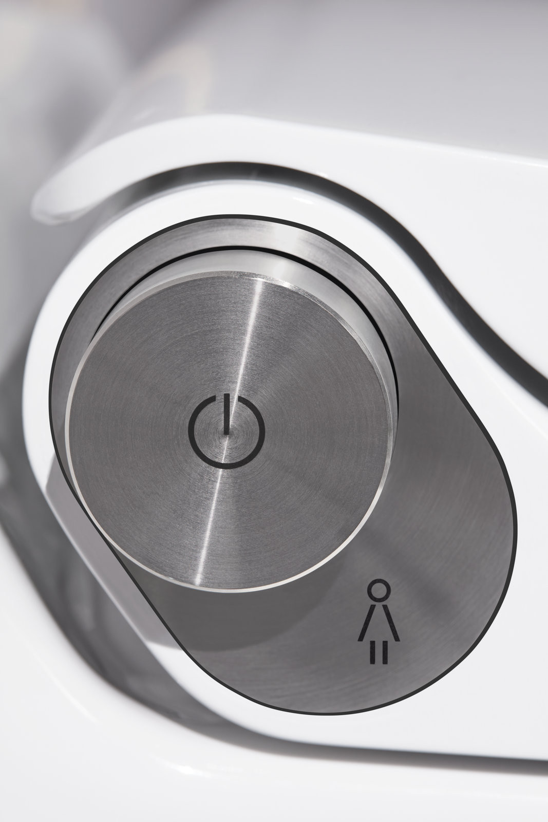 Cleanet Riva od LAUFEN - tlačítko pro nastavení