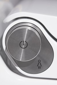 Cleanet Riva od LAUFEN - tlačítko pro nastavení