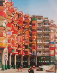 Sociální byty ve městě Chorweiler od Gottfrieda Böhma (1965–1975)