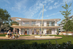 Central Group v lokalitě na své náklady postaví a zdarma předá Městské části Praha 3 velkou mateřskou školu.