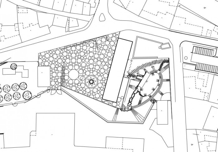 Vinařská stodola, situace, M2AI