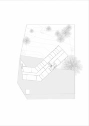 Švýcarská ambasáda v Nairobi, půdorys 1NP, Roeoesli & Maeder Architekten