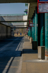 Dopravní terminál na Černém Mostě.