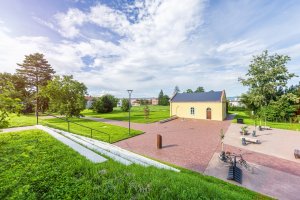 Stavba pochází z 19. století, kvůli špatnému stavu byla při revitalizaci celá rozebrána a následně uvedena do podoby z dochovaných plánů. (Rekonstrukce areálu vodojemů na Žlutém kopci v Brně, David Prudík architekti)
