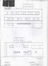 Původní projektová dokumentace vily Mace Friče z roku 1934, foto
