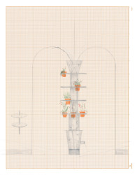 Detail nárožního betonového sloupu