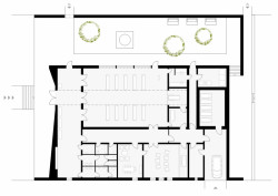Smuteční obřadní síň Valašské Meziříčí, půdorys, archislužba.cz