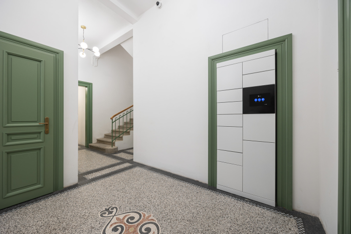 Blocks výdejní boxy v budově Sovova 3 developera Urbaneo