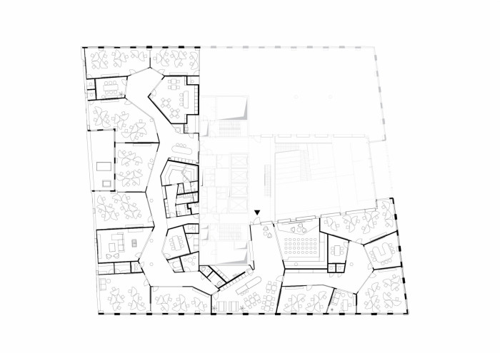 Kanceláře Pipedrive, půdorys, Perspektiv